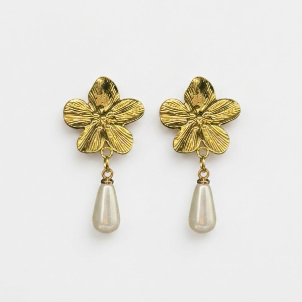 Golden Hibiscus & Pearl Drop