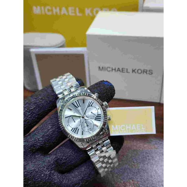 MK Chronograph Silver-Tone Watch