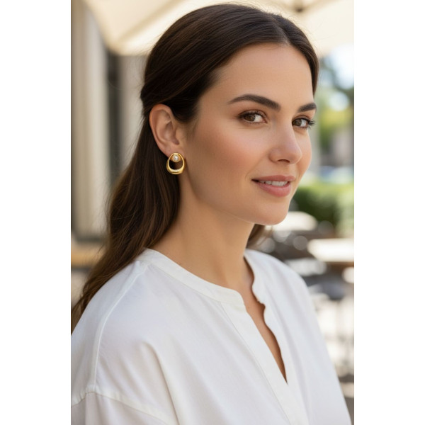 Avant Garde Pearl Orbit Stud