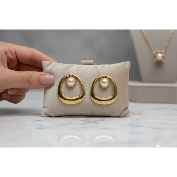 Avant Garde Pearl Orbit Stud