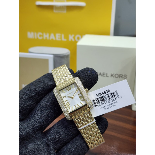 MK Parker/Ritz-style rectangular crystal watch