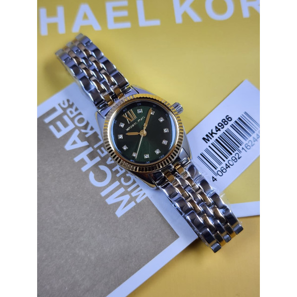 MK women's analog Green watch