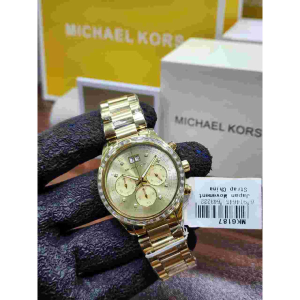 MK Gold-Tone Chronograph Women's Watch