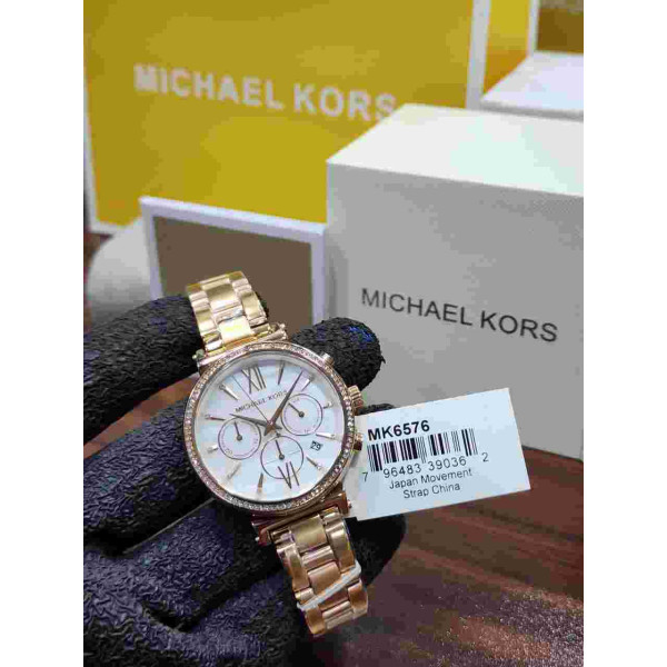 MK Rose Gold Chronograph Women's Watch