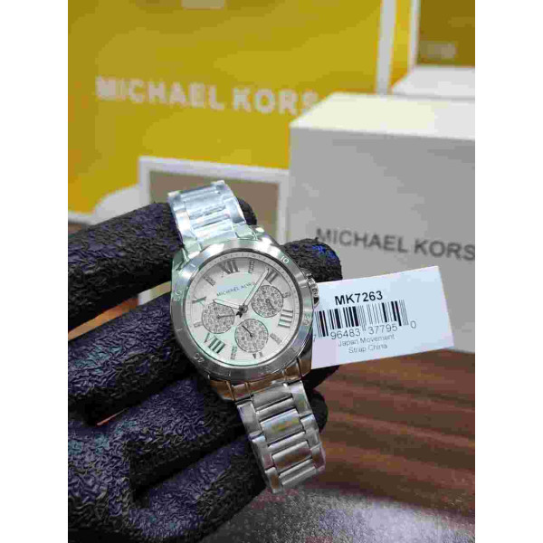 MK Silver-Tone Chronograph Watch