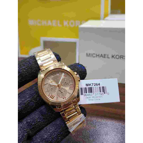 MK Rose Gold-Tone Chronograph Watch
