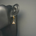 Triangle Crystal Drop Earrings
