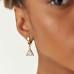 Triangle Crystal Drop Earrings