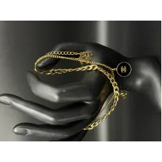 Chanel CC Medallion Double-Chain Bracelet