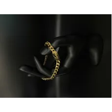 Cartier Signature Script Curb Bracelet