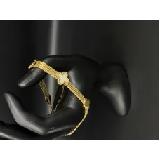 Van Cleef Inspired Alhambra Mesh Bangle