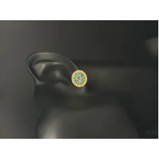 Gucci Interlocking G Green Malachite Stud