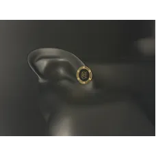 Gucci Interlocking G Midnight Onyx Stud