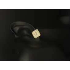 Gucci Sunburst Square Logo Stud