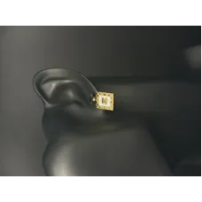 Chanel CC Halo Pearl Square Stud