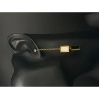 Monochrome Link & Bar Long Drop