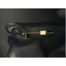 Monochrome Link & Bar Long Drop