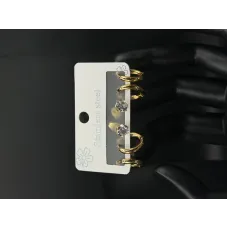 Essential Gold & Crystal Stud Set