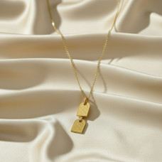 LV Monogram Twin Tag Necklace