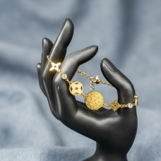 LV Monogram Medallion Station Bracelet