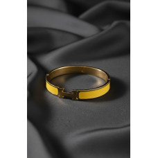Hermes H-Link Marigold Enamel Bangle