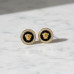 Versace Medusa Noir Halo Stud