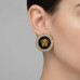 Versace Medusa Noir Halo Stud