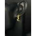 YSL Monogram Gold Threader Earring